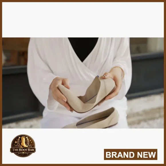 Pointed Toe Knit Flats with Memory Foam Insoles Slip-On Ballet Shoes - Picture 7 of 7